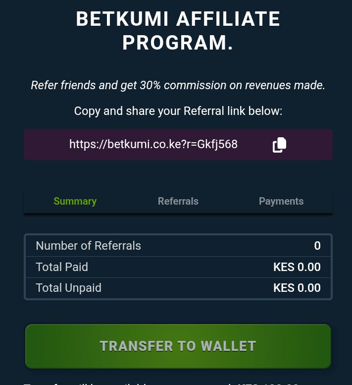 Betkumi refer and earn