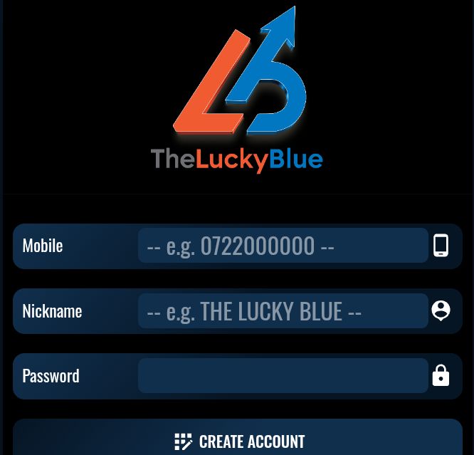 The lucky blue registration 